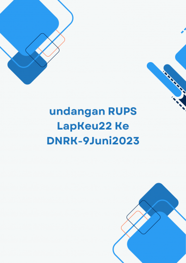 Undangan RUPS LapKeu22 Ke DNRK-9Juni2023